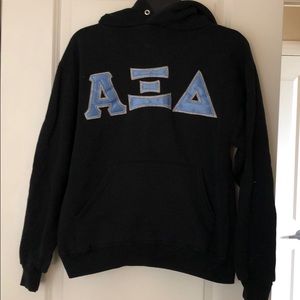 Black AXiD Letter Hoodie
